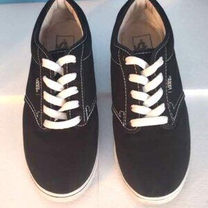 Vans Off The Wall Black White Skateboard Lace Up Shoes Women’s Size 8